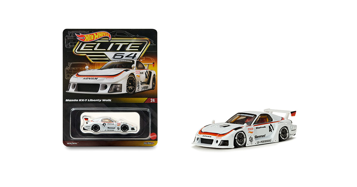 Hot Wheels Elite 64 Mazda RX-7 Liberty Walk: детальний розбір культового JDM-релізу