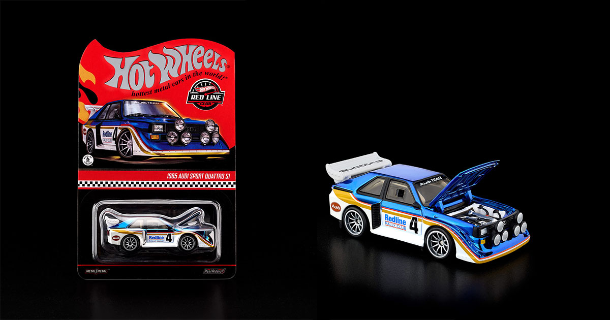 Hot Wheels RLC випустив ексклюзивну модель колекційного автомобіля 1985 Audi Sport quattro S1 — легенда ралі Групи B тепер у масштабі 1:64