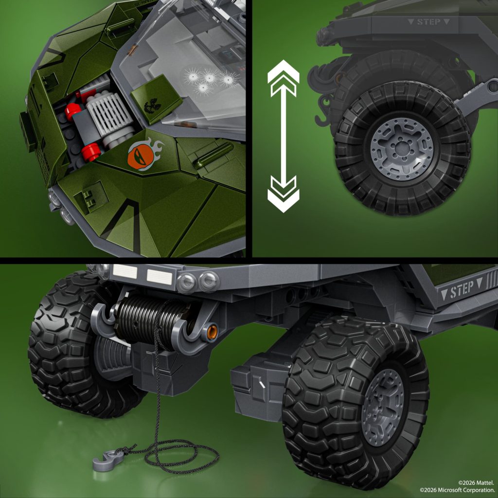 Mattel Brick Shop Hot Wheels Halo UNSC M12 Warthog