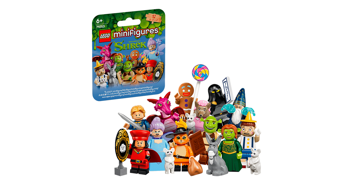LEGO представила набір мініфігурок із персонажами з мультфільму «Шрек»: 12 нових персонажів у вересні