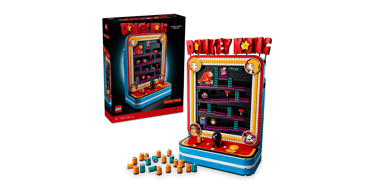 Перший офіційний погляд на набір LEGO 72051 Donkey Kong Arcade