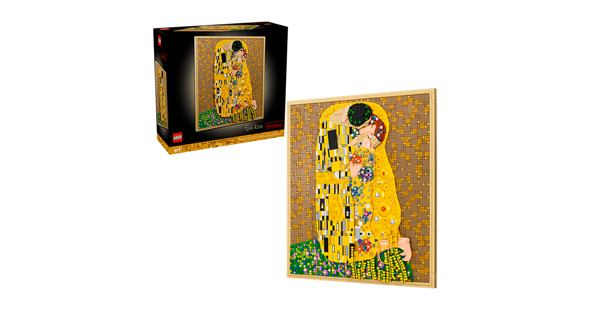 LEGO представила картину «Поцілунок» Клімта: набір LEGO Art 31221 на 4,000 деталей
