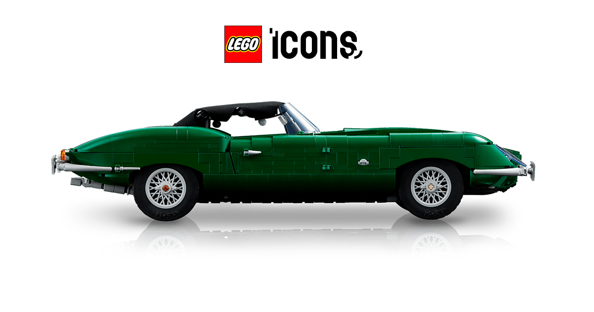 Представлено набір LEGO Icons 11381 Jaguar E-Type: британська класика 1960-х у 1,673 деталях