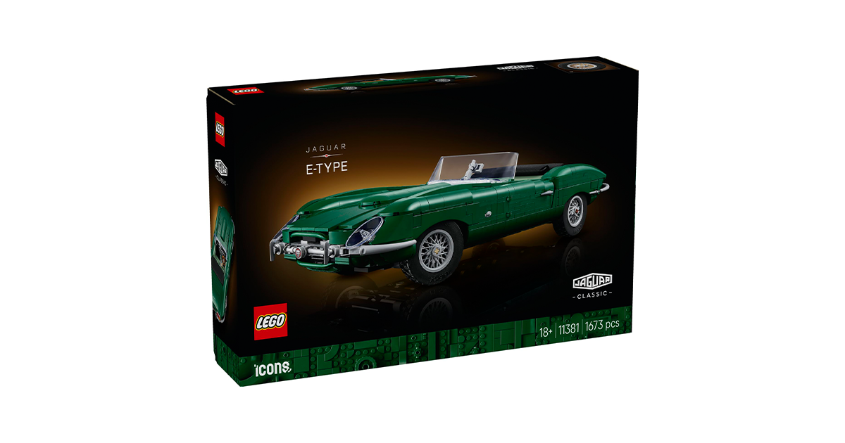 Набір LEGO Icons 11381 Jaguar E-Type: огляд нового кабріолета з тканинним дахом