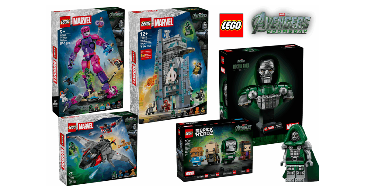 Набори LEGO Marvel до майбутнього фільму «Месники: Сходження Доктора Дума» офіційно розкриті — усе, що відомо