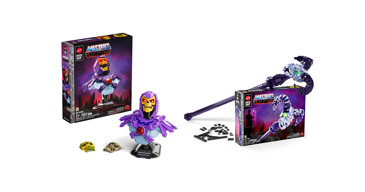 Mattel Brick Shop анонсує нові дисплейні набори присвячені «Володарям Всесвіту»