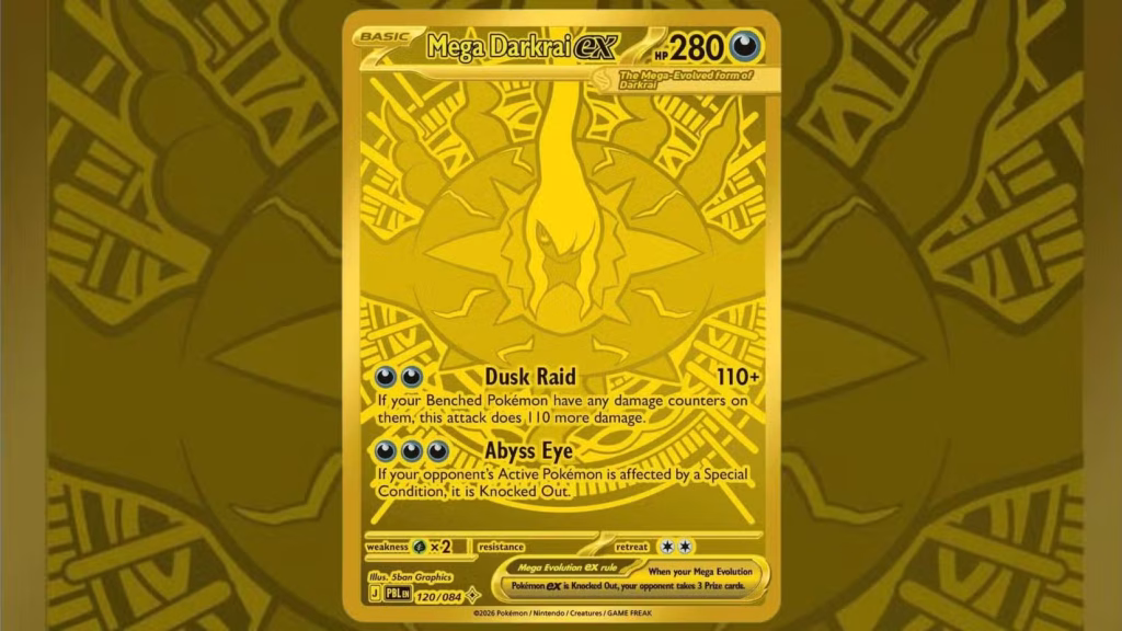 Картка Pokémon TCG Mega Darkrai ex (120/084)