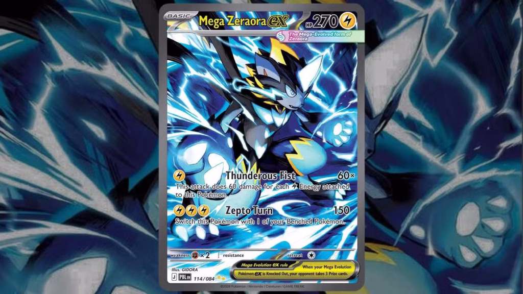 Картка Pokémon TCG Mega Zeraora ex (114/084)
