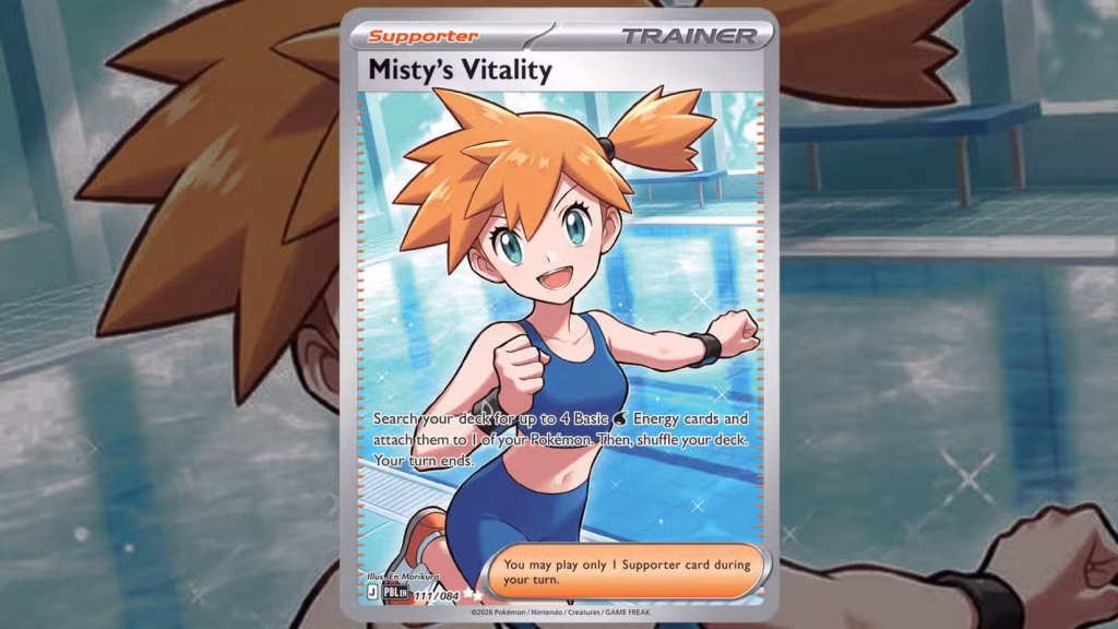 Картка Pokémon TCG Misty's Vitality (111/084)