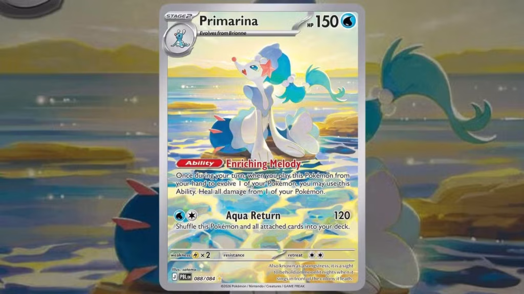 Картка Pokémon TCG Primarina (088/084)