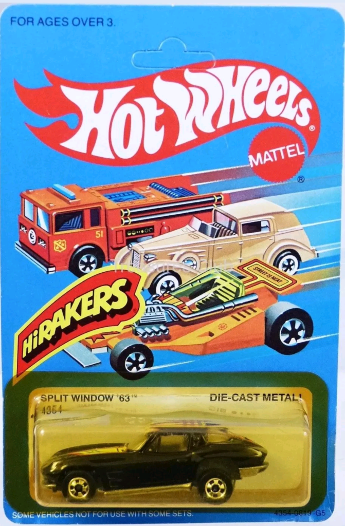 Hot Wheels Mainline 63 Corvette Split Window 1985