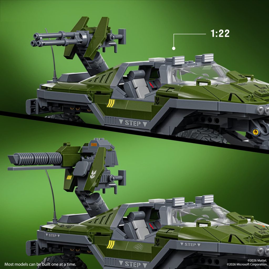 Mattel Brick Shop Hot Wheels Halo UNSC M12 Warthog
