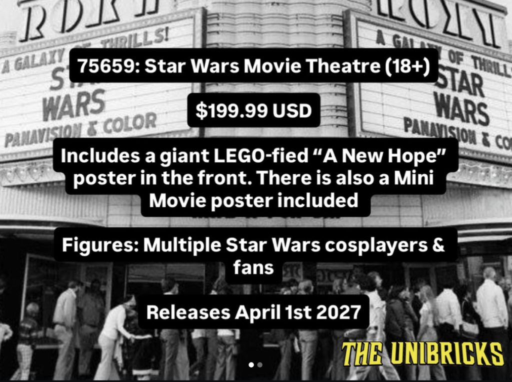 чутки про набори LEGO Star Wars 2027