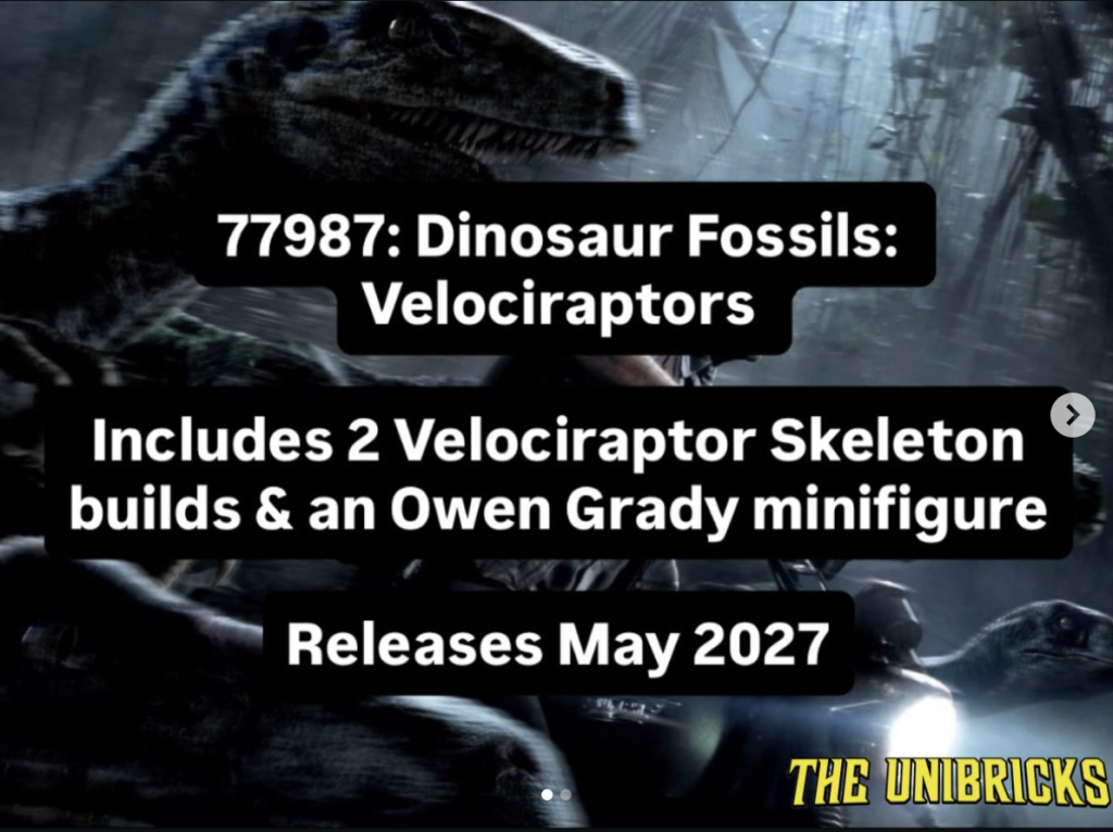 LEGO Jurassic World 2027 чутки