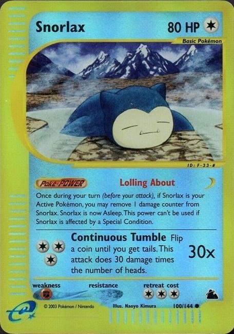Pokémon TCG Snorlax (Reverse Holo) — Skyridge