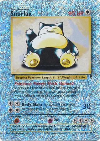 Pokémon TCG Snorlax (Reverse Holo) — Legendary Collection