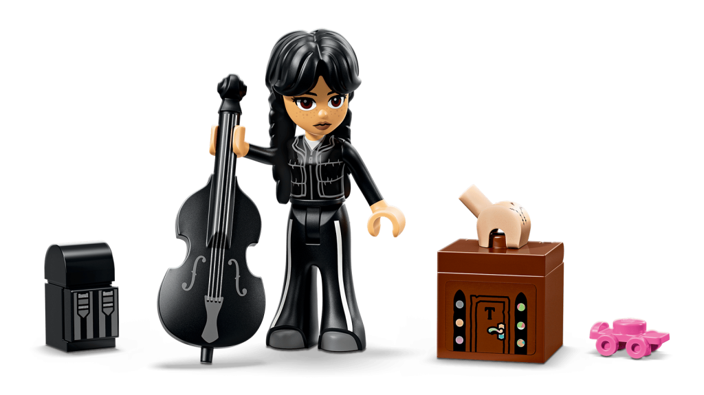 Мінілялька Вездей з набору LEGO Wednesday 76787 Wednesday Backpack