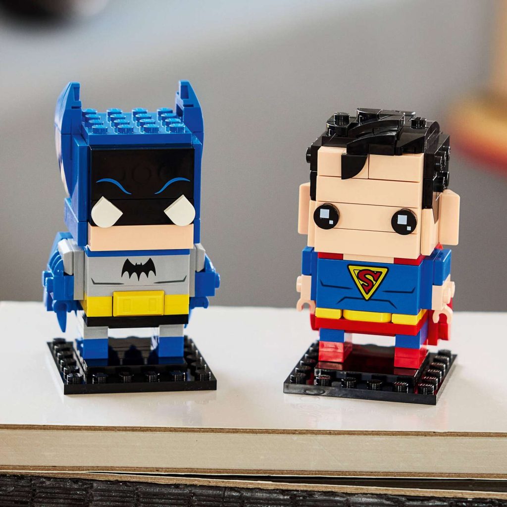 LEGO BrickHeadz 40859 Golden Age Superman and Batman Figures