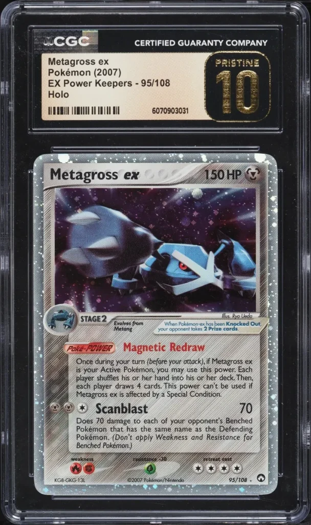 Pokémon TCG Power Keepers Metagross ex (Holo): CGC Pristine 10, $3 960, POP 1