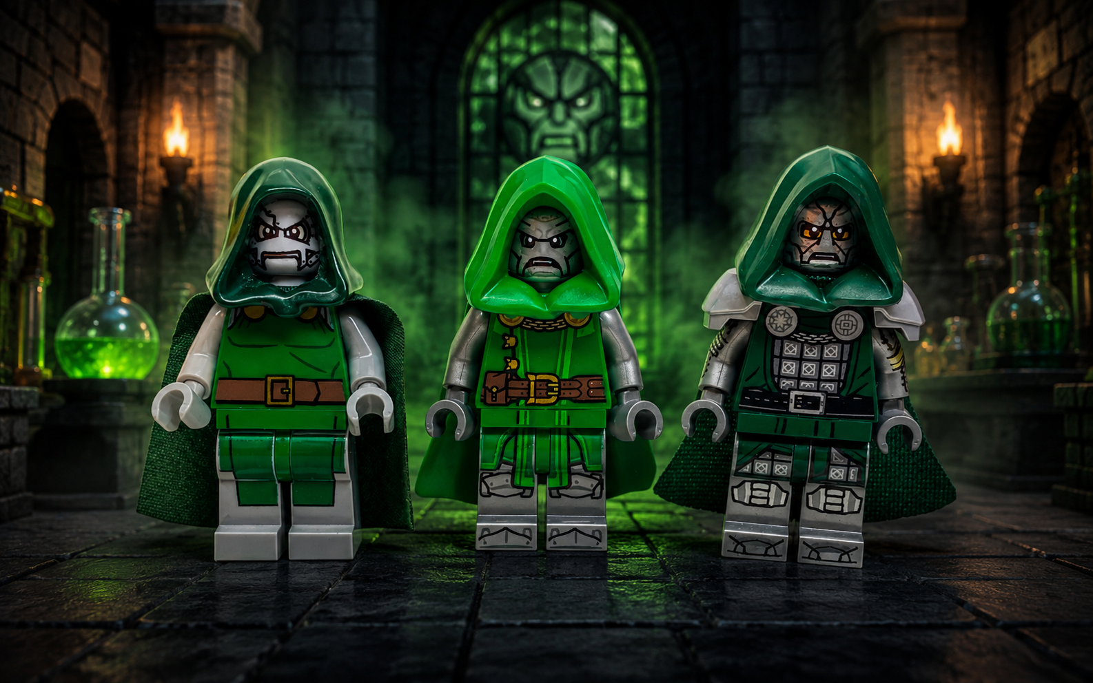 Дві нові мініфігурки LEGO Доктора Дума за 13 років — детальне порівняння з оригіналом