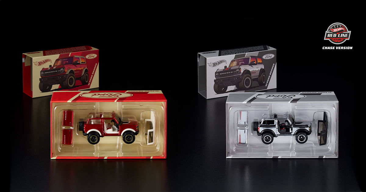 Hot Wheels RLC випустив ексклюзивний колекційний автомобіль ’21 Ford Bronco зі знімними дверима і рідкісною Chase-версією