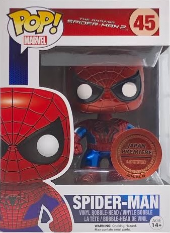 Фігурка Funko Pop Spider-Man Metallic #45, Japan Premiere