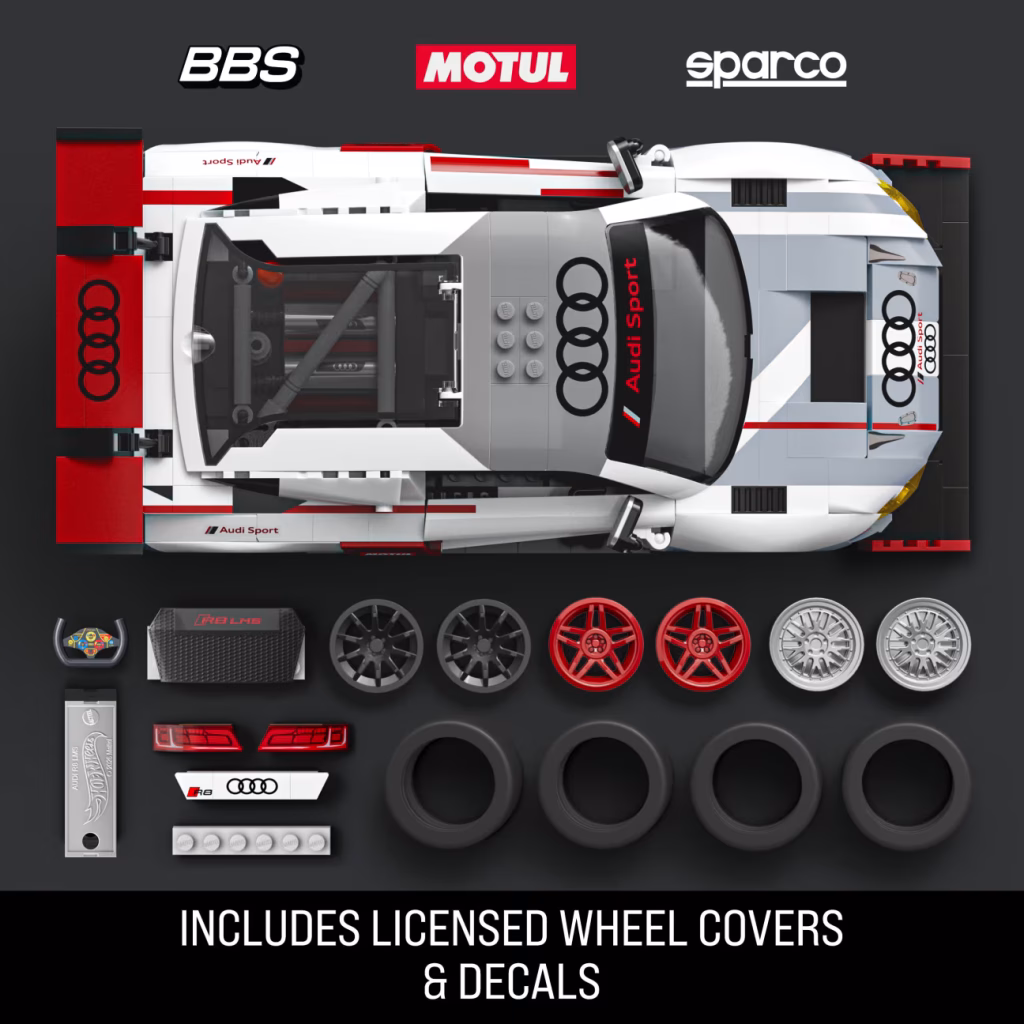 Mattel Brick Shop Hot Wheels ’15 Audi R8 Lms Deluxe Version