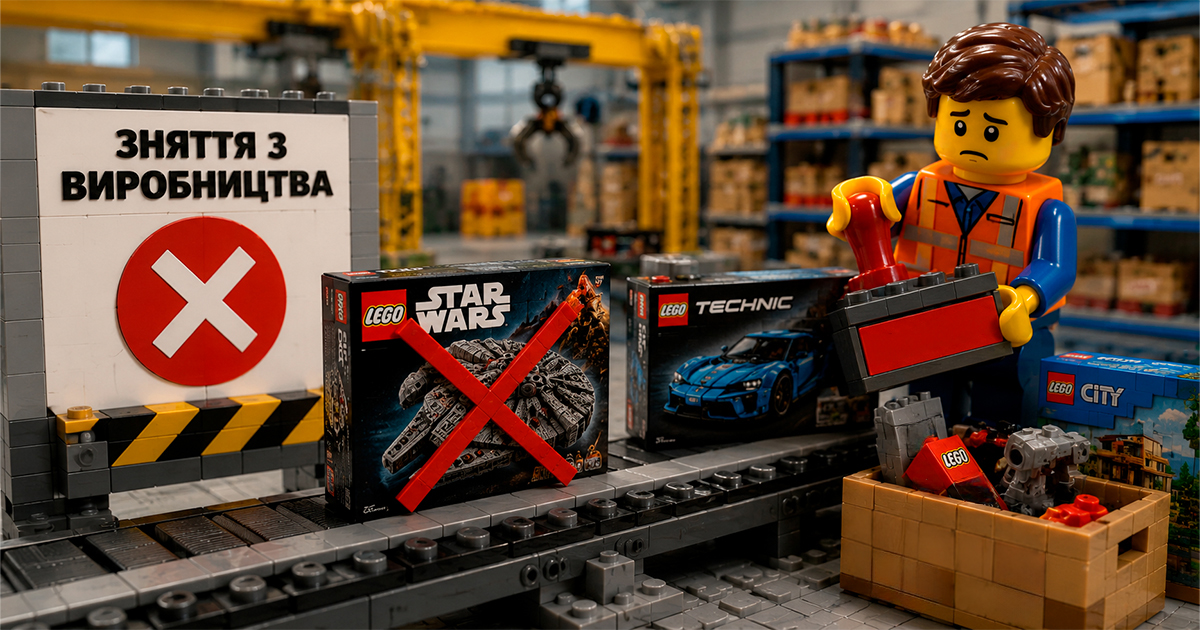 Набори LEGO, що знімаються з виробництва — за якими варто стежити найближчі шість місяців