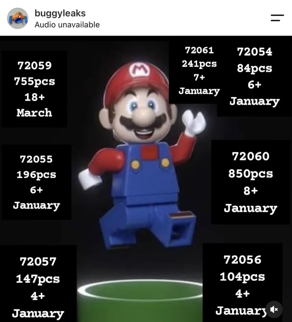 Чутки про набори LEGO Super Mario 2027
