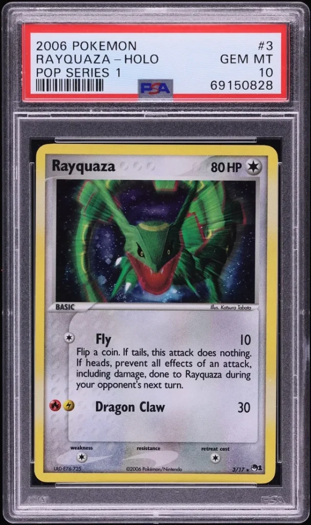 Pokémon TCG PSA 10 Rayquaza (POP Series 1)
