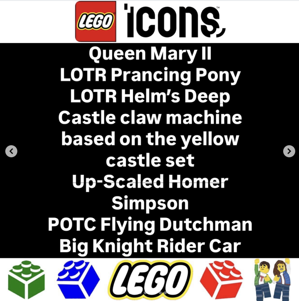 чутки про набори LEGO The Lord of the Rings