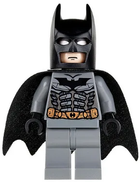 Мініфігурка LEGO Бетмен bat024 у темно-сірому костюмі з чорною маскою і плащем, 2008 рік