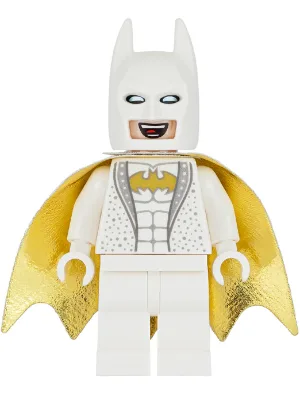 Мініфігурка LEGO Диско-Бетмен sh0445 у білому костюмі із золотим плащем, набір 70922 The Joker Manor, 2017 рік
