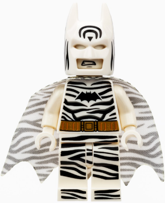 Мініфігурка LEGO Бетмен-зебра sh0604 у біло-чорному смугастому костюмі, ексклюзив San Diego Comic-Con 2019
