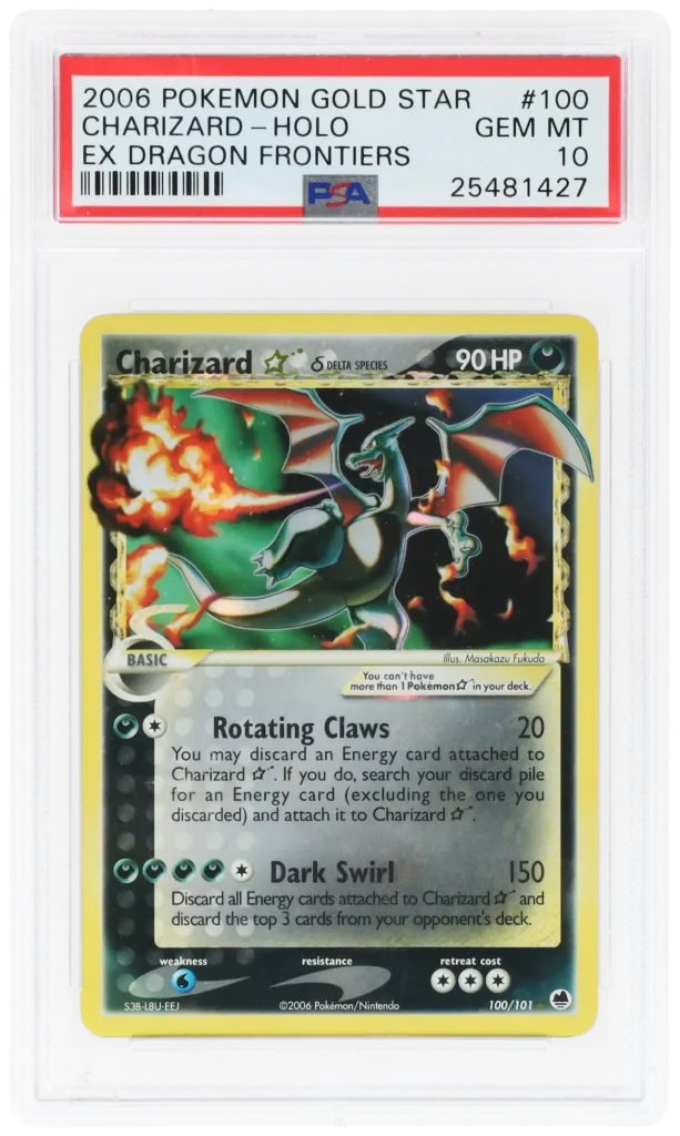 Картка Pokémon Charizard Gold Star (Dragon Frontiers)