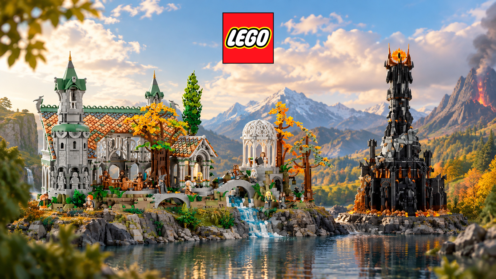 LEGO набори 10316 Rivendell та 10333 Barad-dûr більше не знімуть з продажу у 2027 році