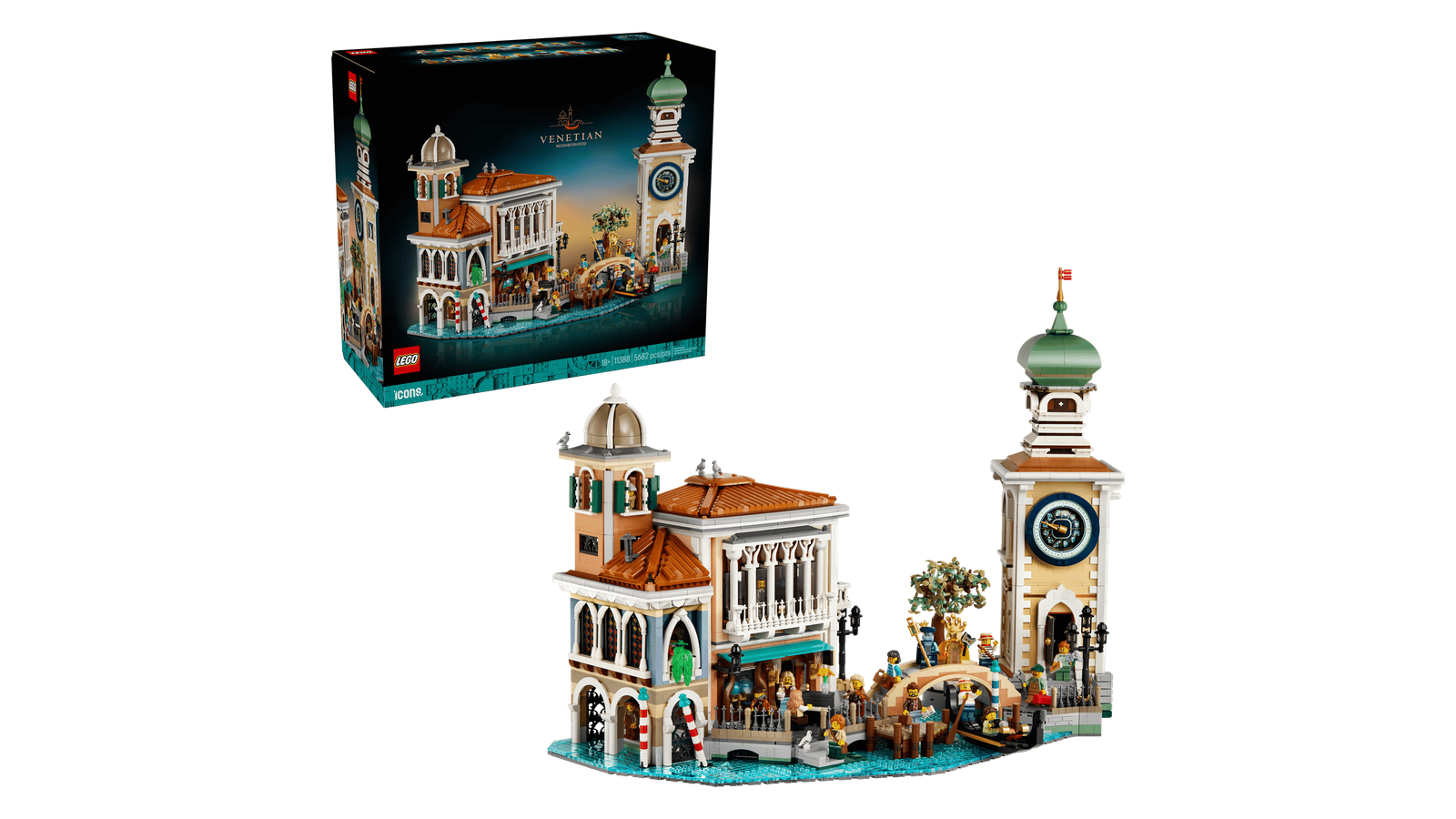 Набір LEGO Icons 11388 Venetian Neighbourhood за $550: масштабна Венеція для тих, кому тісно на полиці