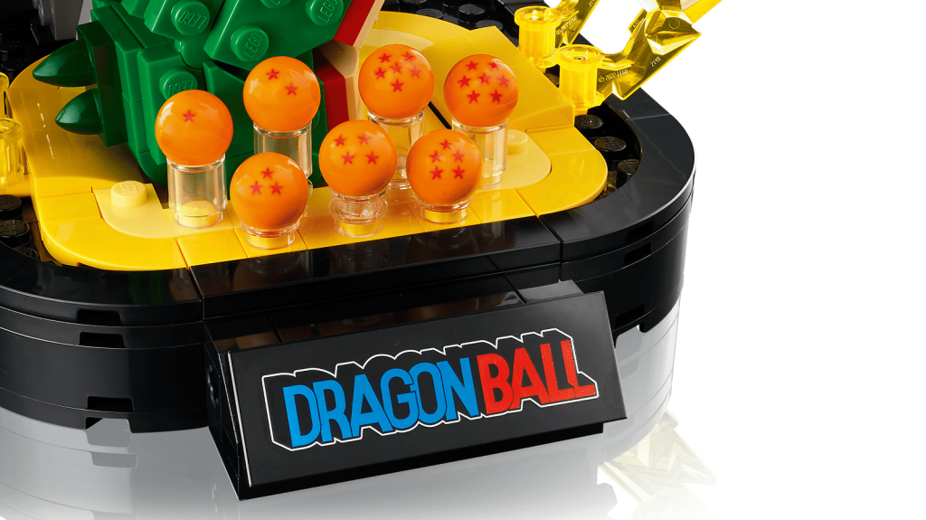 Підставка набору LEGO 11390 з табличкою Dragon Ball і кулями дракона