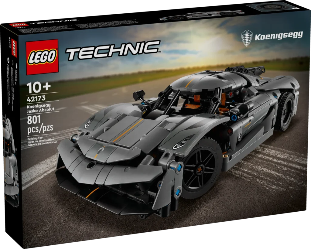LEGO Technic 42173 Koenigsegg Jesko Absolut (сірий гіперкар)