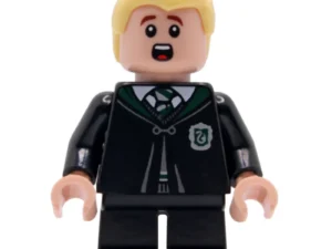 Драко Мелфой / Draco Malfoy, Closed Long Slytherin Robe, Short Black Legs — LEGO Harry Potter 76473 Замок Гоґвортс: Східне крило (Hogwarts Castle: East Wing)